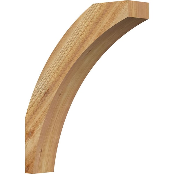 Ekena Millwork 4"W x 18"D x 22"H Thorton Rough Sawn Knee Brace, Western Red Cedar