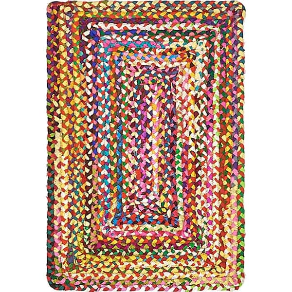 Braided Chindi Multi 2' 0 x 3' 0 Area Rug