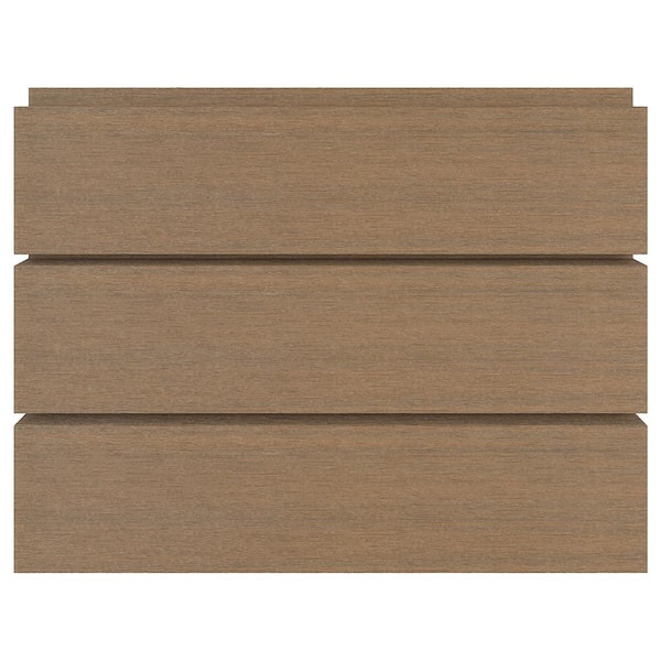 Shadowline All Weather System 6.7 in. x 12 in. Composite Siding in Peruvian Teak Sample