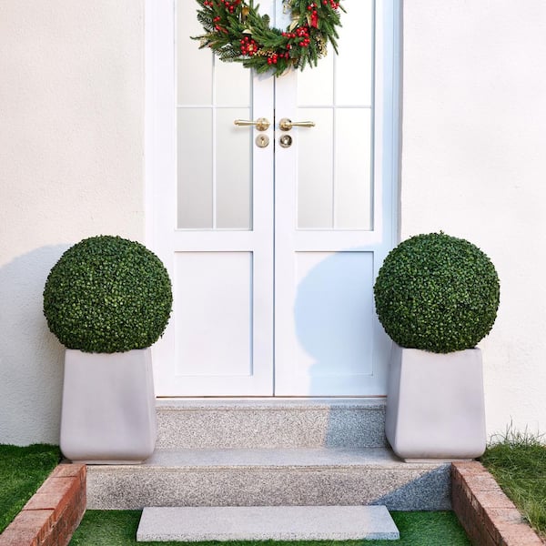 DR.Planzen 18in Artificial Topiary Balls UV-Resistant Greenery