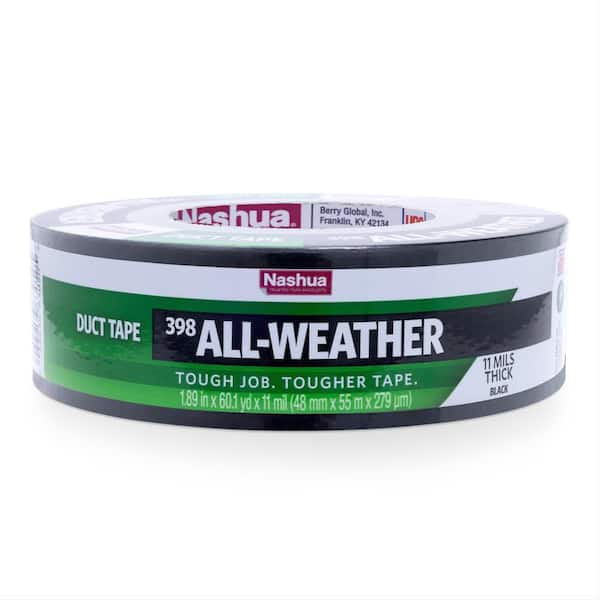 1.89 in. x 60 yd. 398 All-Weather HVAC Duct Tape in Black