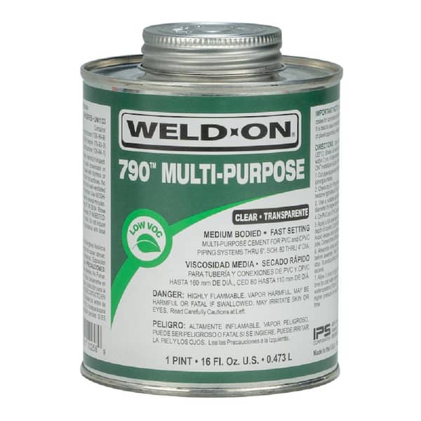 Weld-On 16 oz. PVC 790 Multi-Purpose Cement in Clear