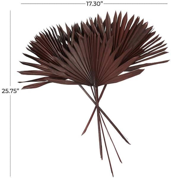 パームリーフオブジェ　PALM LEAF OBJET L wtw Litton Lane 26 in. Large Sun Palm Spear Palm Leaf Natural Foliage