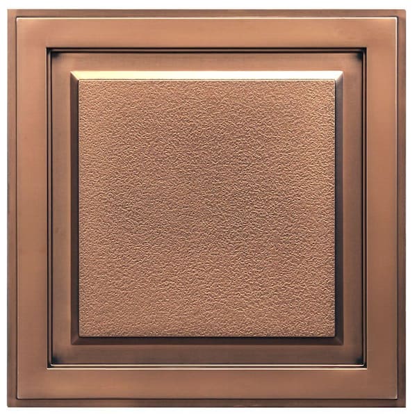 uDecor Element 2 ft. x 2 ft. Lay-in or Glue-up Ceiling Tile in Antique Bronze (40 sq. ft. / case)