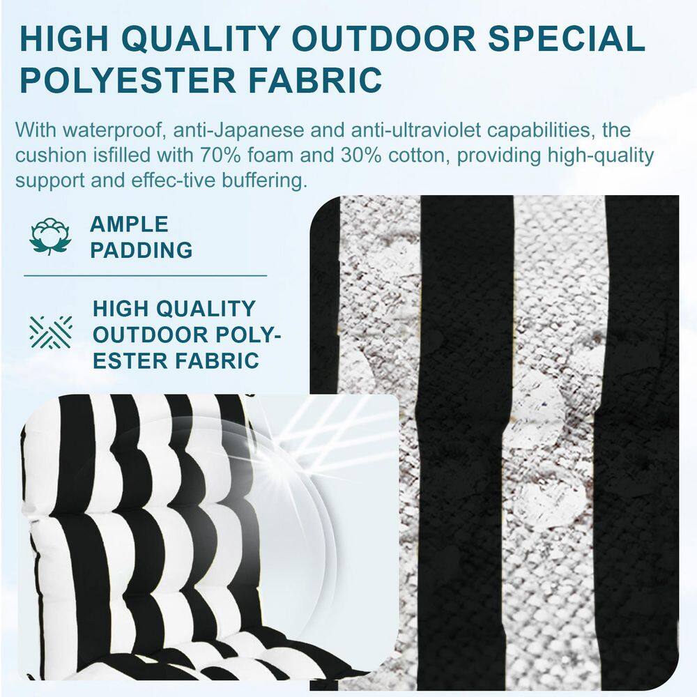 Close-up of the high quality outdoor special polyester fabric of the cushion.