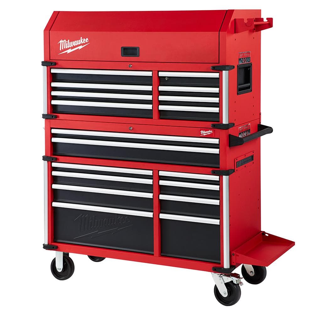 Milwaukee High Capacity 46 in. 18-Drawer Tool Chest and Cabinet Combo  48-22-8546 - The Home Depot