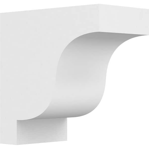 Ekena Millwork 5 in. x 10 in. x 10 in. Standard Newport Architectural Grade PVC Corbel