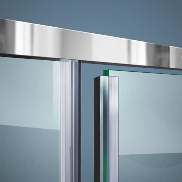 76 in. L Black Magnetic Strike Vinyl for 3/8 in. Glass Shower Door