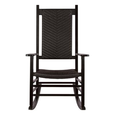 Rocking Chairs Patio, Black Wooden Outdoor Chairs
