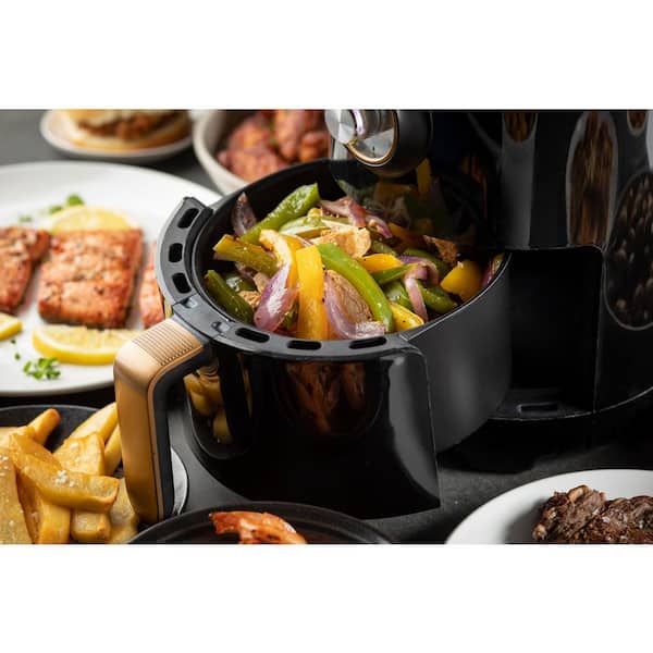 Aria 2 Qt. Teflon-Free Ceramic Retro Air Fryer with Extended