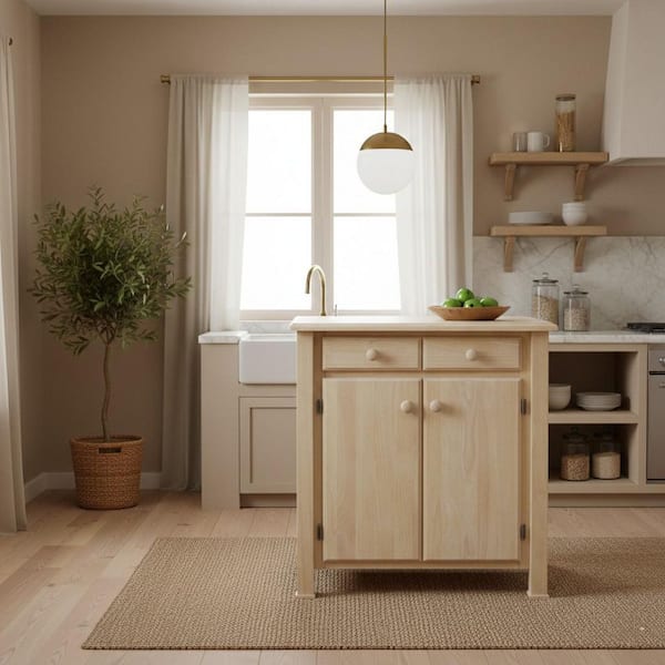 Unfinished Kitchen Island