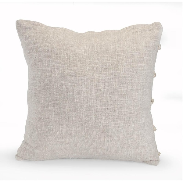 Tuck Natural Linen Throw Pillow 20