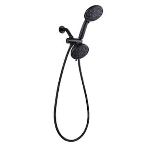 7-Spray 4.5 in. Wall Mount Dual Shower Head and Handheld Shower Head 1.8 GPM in Oil Rubbed Bronze