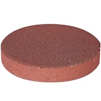 12 in. x 12 in. x 1.75 in. River Red Round Concrete Step Stone (168-Pieces/129 sq. ft./Pallet)