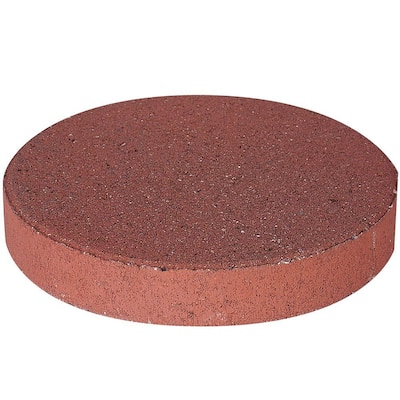 Round Red Stepping Stones Hardscapes The Home Depot Round Red Stepping Stones, Round Concrete Stepping Stones Home Depot