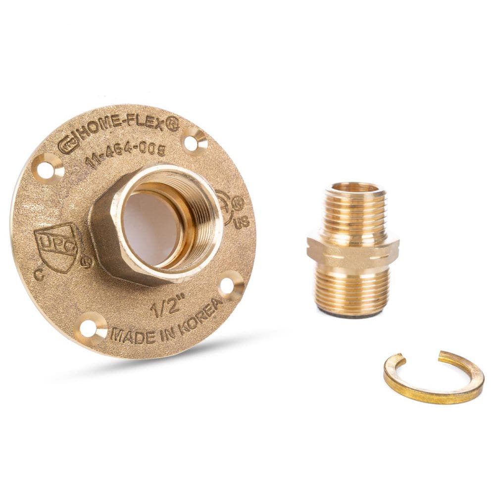 Tselmeg　1/2 HOME-FLEX 1/2 in. CSST x 1/2 in. MIPT Brass Termination Flange 11