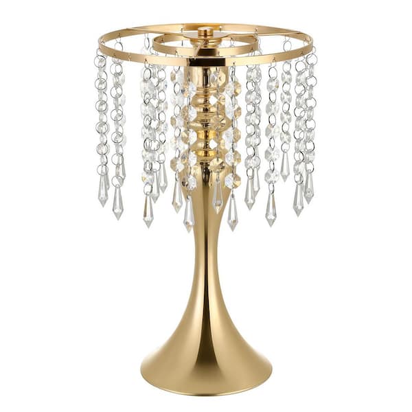 20 PCS Wedding Flower Vase, 13.2 in. Tall Flower Table Centerpieces, Crystal Banquet Vases, Gold 2025 update