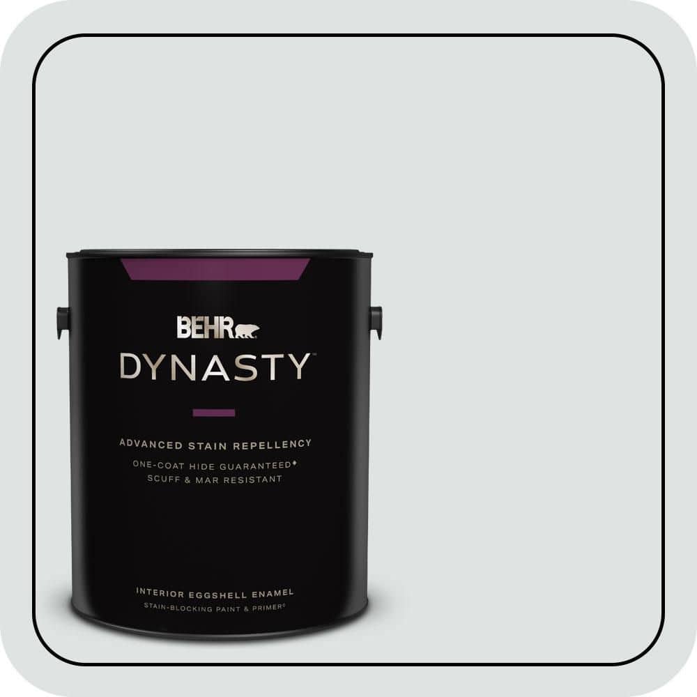 1 gal. #W-F-520 Ash White Eggshell Enamel Interior Stain-Blocking Paint & Primer price history on PriceWatchPro