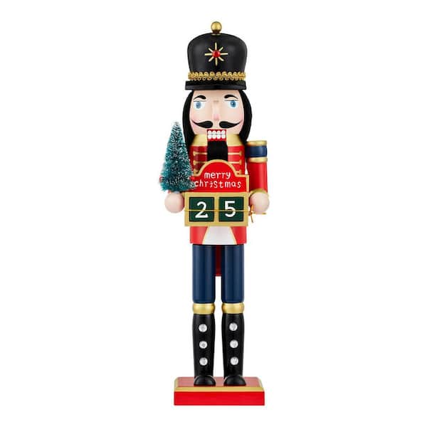 Home Accents Holiday 15 in Countdown Calendar Nutcracker