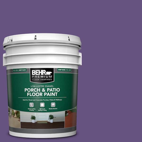 BEHR PREMIUM 5 gal. Home Decorators Collection #HDC-MD-25 Virtual Violet Low-Lustre Enamel Int/Ext Porch and Patio Floor Paint
