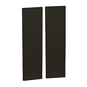 60 in. H x 16 in. W Pegboard Black Styrene One Sided Panel (2-Pieces per Box)