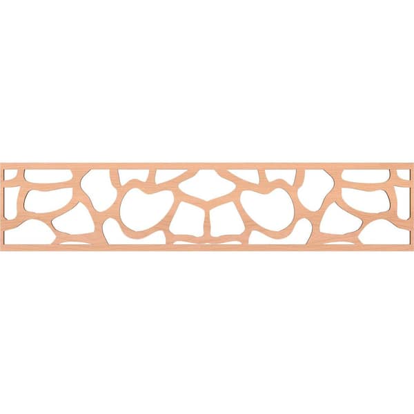 Ekena Millwork Rochester Fretwork 0.25 in. D x 46.75 in. W x 10 in. L Alder Wood Panel Moulding