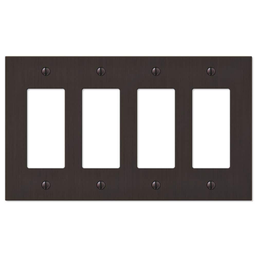 Barnard 4 Gang Rocker Metal Wall Plate - Aged Bronze price history on PriceWatchPro