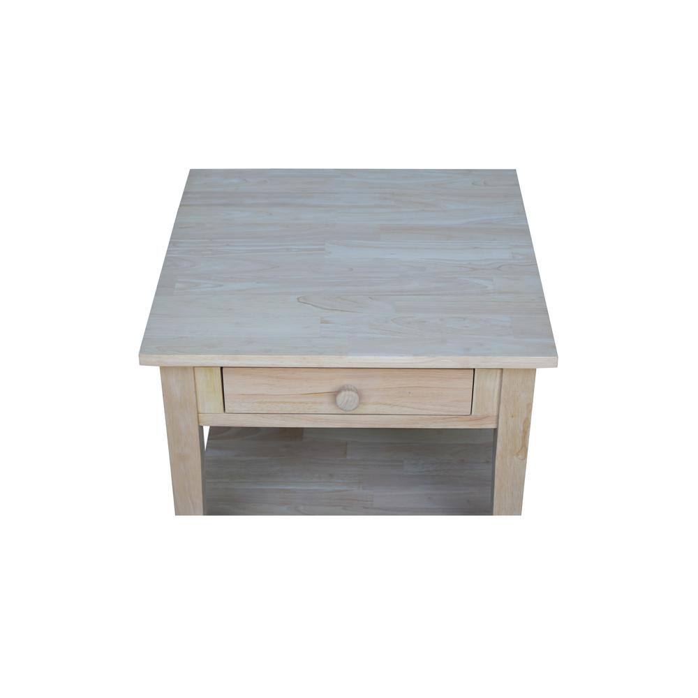 Spencer Unfinished End Table - thumbnail 4