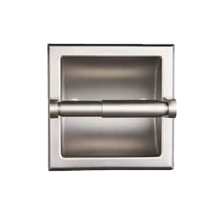 Recessed Toilet Paper Holder Brushed Nickel Wall Toilet Paper