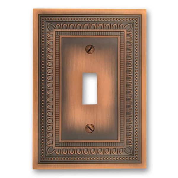 AMERELLE Copper 1-Gang Toggle Wall Plate
