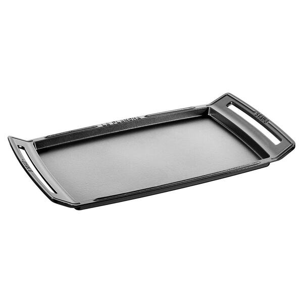 Cast Iron 18.25 in. x 9.5 in. Plancha/Double Burner Griddle