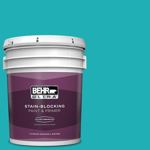 BEHR ULTRA 5 gal. #500B-5 Mermaid Treasure Extra Durable Eggshell Enamel Interior Paint & Primer