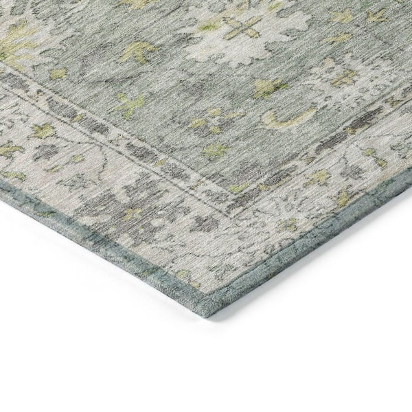 Chantille Machine Washable Indoor/Outdoor Abstract ACN2052 Sage 5 ft. x 7 ft. 6 in. Area Rug