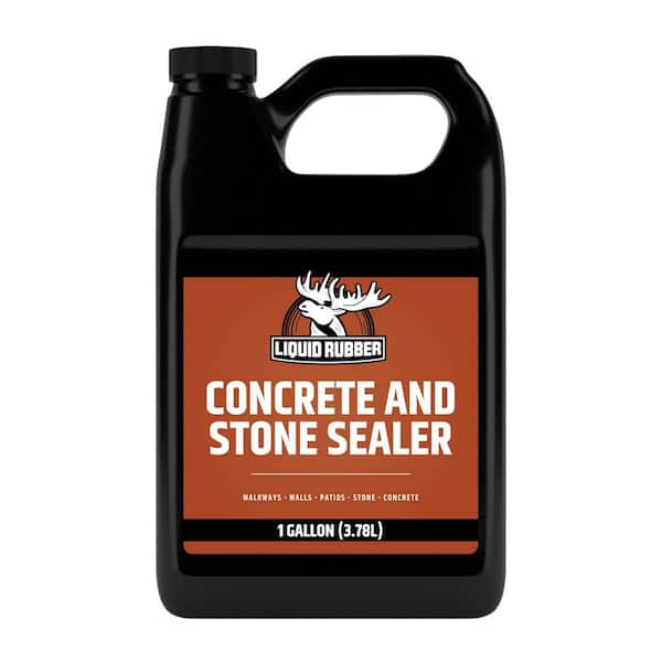 Concrete and Stone Sealer 1 Gal. Clear Satin Water Repellent for Driveways, Patios, Pavers, Masonry and Walkways