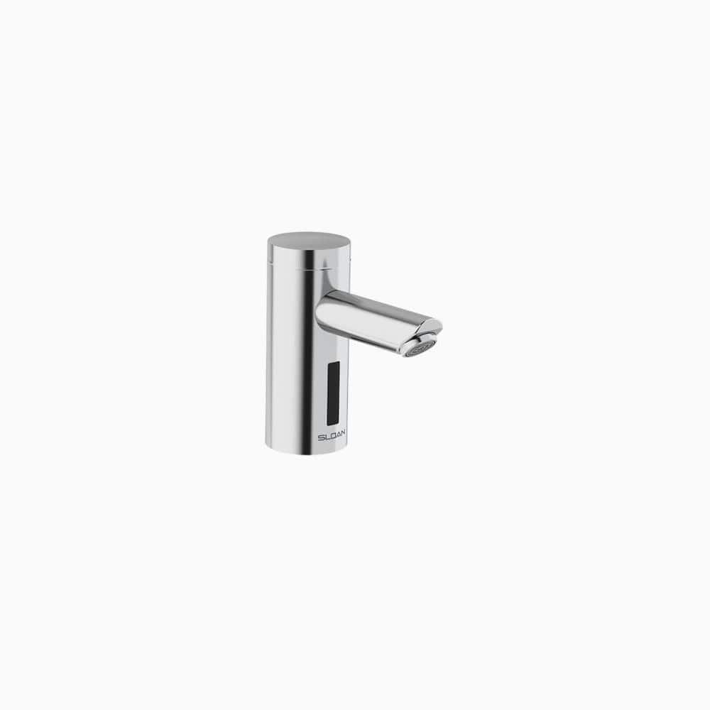 SLOAN Optima Battery Powered Deck Mounted Single Hole Touchless Bathroom Faucet in Polished