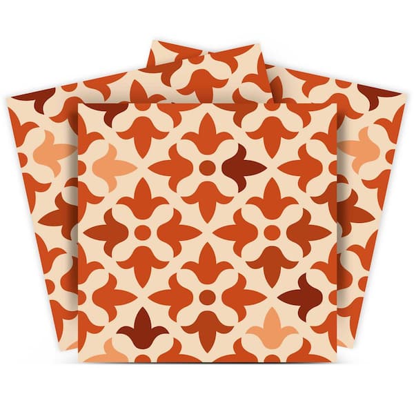 MI ALMA Orange, Yellow and Red C20 6 in. x 6 in. Vinyl Peel and Stick Tile (24 Tiles, 6 sq. ft./Pack)