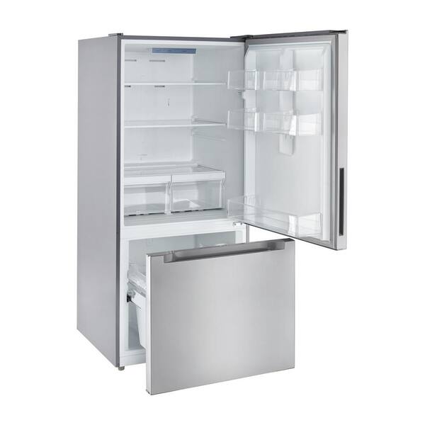 Vissani 18 7 Cu Ft Bottom Freezer Refrigerator In Stainless Steel Vissani 18 7 Cu Ft Bottom Freezer Refrigerator In Stainless Steel