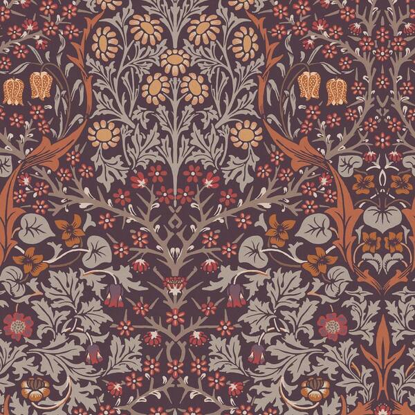 Unbranded Blackthorn Plum Purple Wallpaper Sample