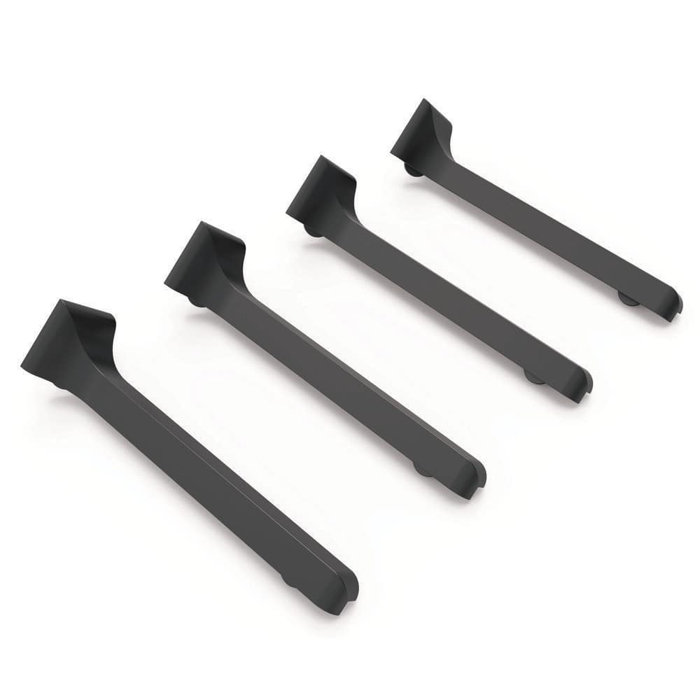 Matte Black 3-1/8 in. x 1/2 in. x 1/2 in. Aluminum Baseboard Accessories Metal External Corner Trim (4-Pack) price history on PriceWatchPro