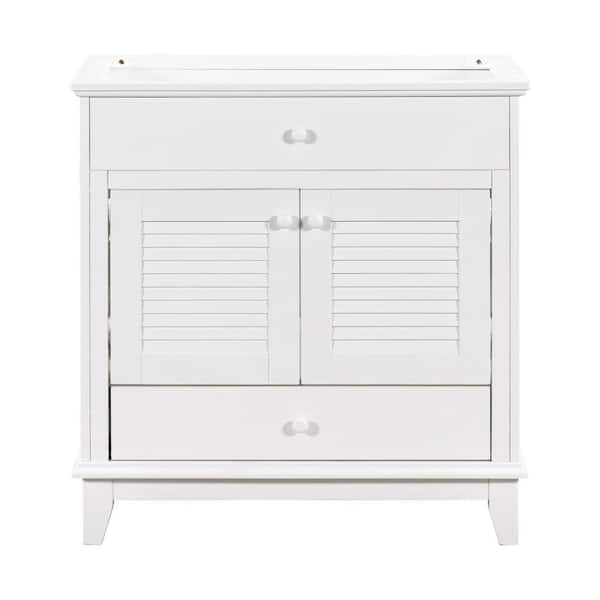 Nestfair 30 in. W x 18 in. D x 31 in. H Bath Vanity Cabinet without Top in White