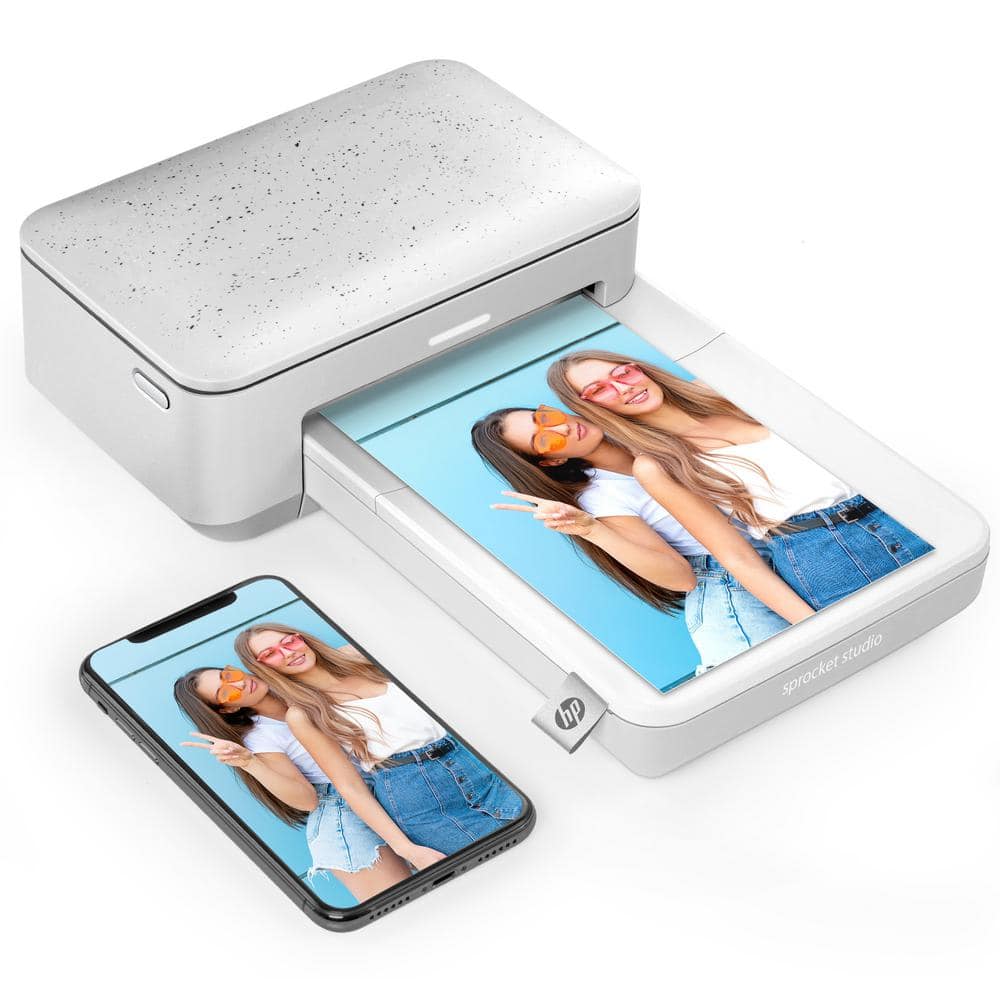 HP - Sprocket Studio Plus WiFi Photo Printer, Compatible with iOS and  Android