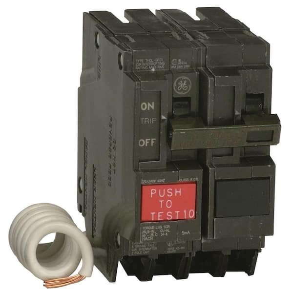 GE 50 Amp 2-1/4 in. Double-Pole GFCI Circuit Breaker