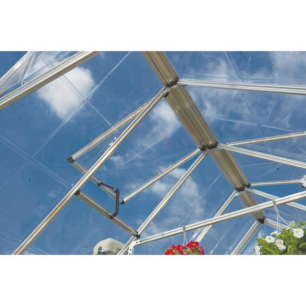 Snap & Grow 8' x 12' Silver Polycarbonate Aluminum Greenhouse