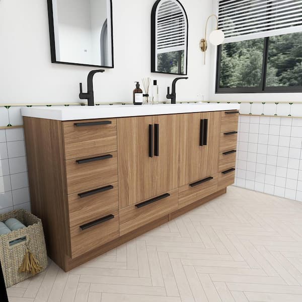 BV Better Vanity Carla 71 in. W x 20 in. D x 35 in. H Double Sink