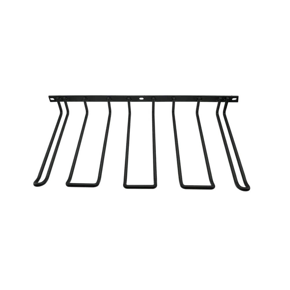 Heavy Duty 7.5 in. x 16.5 in. Black Metal Ultra Sturdy Anti-Slip Power Tool Organizer Wall Rack w/ Screws Plastic Anchor price history on PriceWatchPro