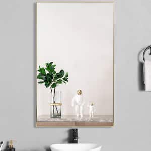 59 in. x 39 in. Large Modern Rectangle Metal Framed Bathroom Vanity Mirror