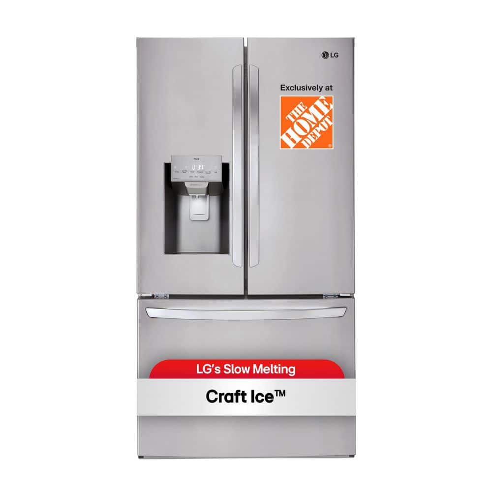 printproof stainless steel lg french door refrigerators lhfs28xbs 64 1000