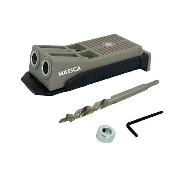 Massca Twin Pocket Hole Jig Set (4-Piece) X001QWX5U9 - The Home Depot