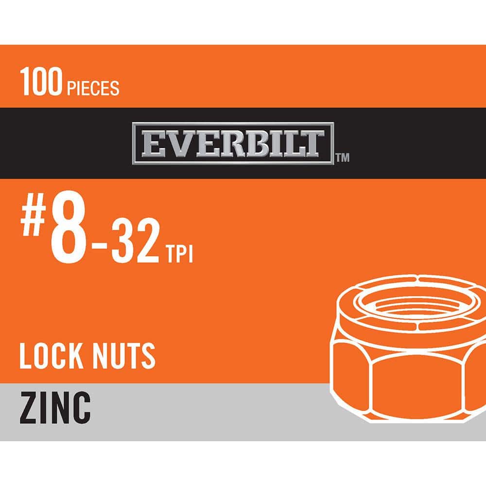 "#8-32 Zinc Plated Nylon Lock Nut (100-Pack)" price history on PriceWatchPro