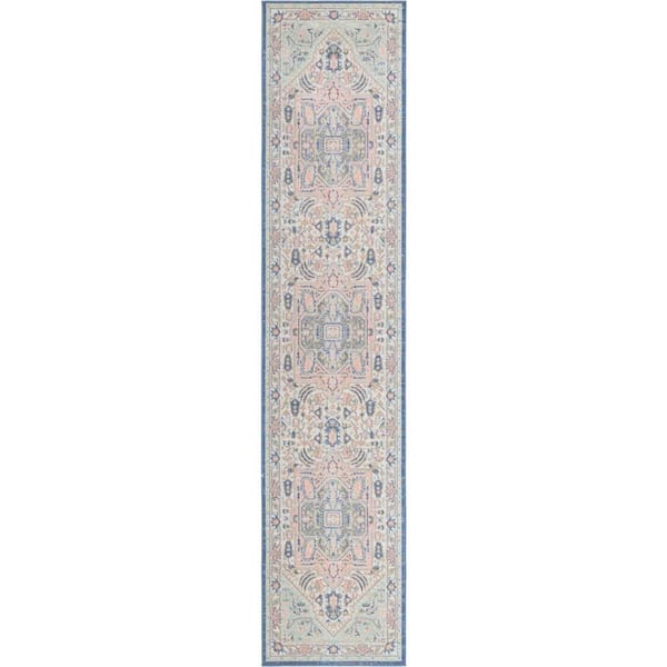 Unique Loom Whitney Milano Multi 2 ft. 7 in. x 12 ft. Area Rug